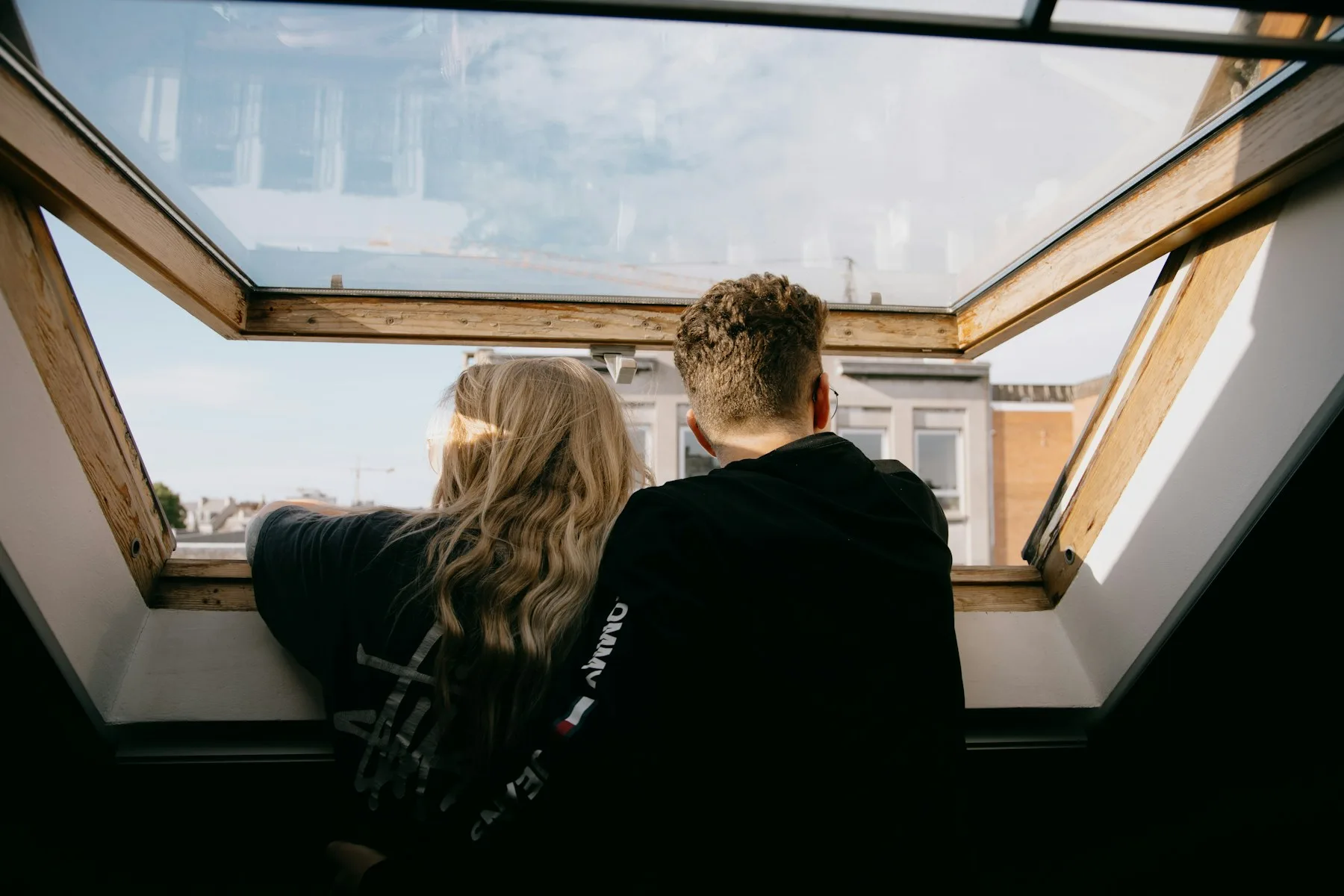 Couple sharing a quiet moment together at home